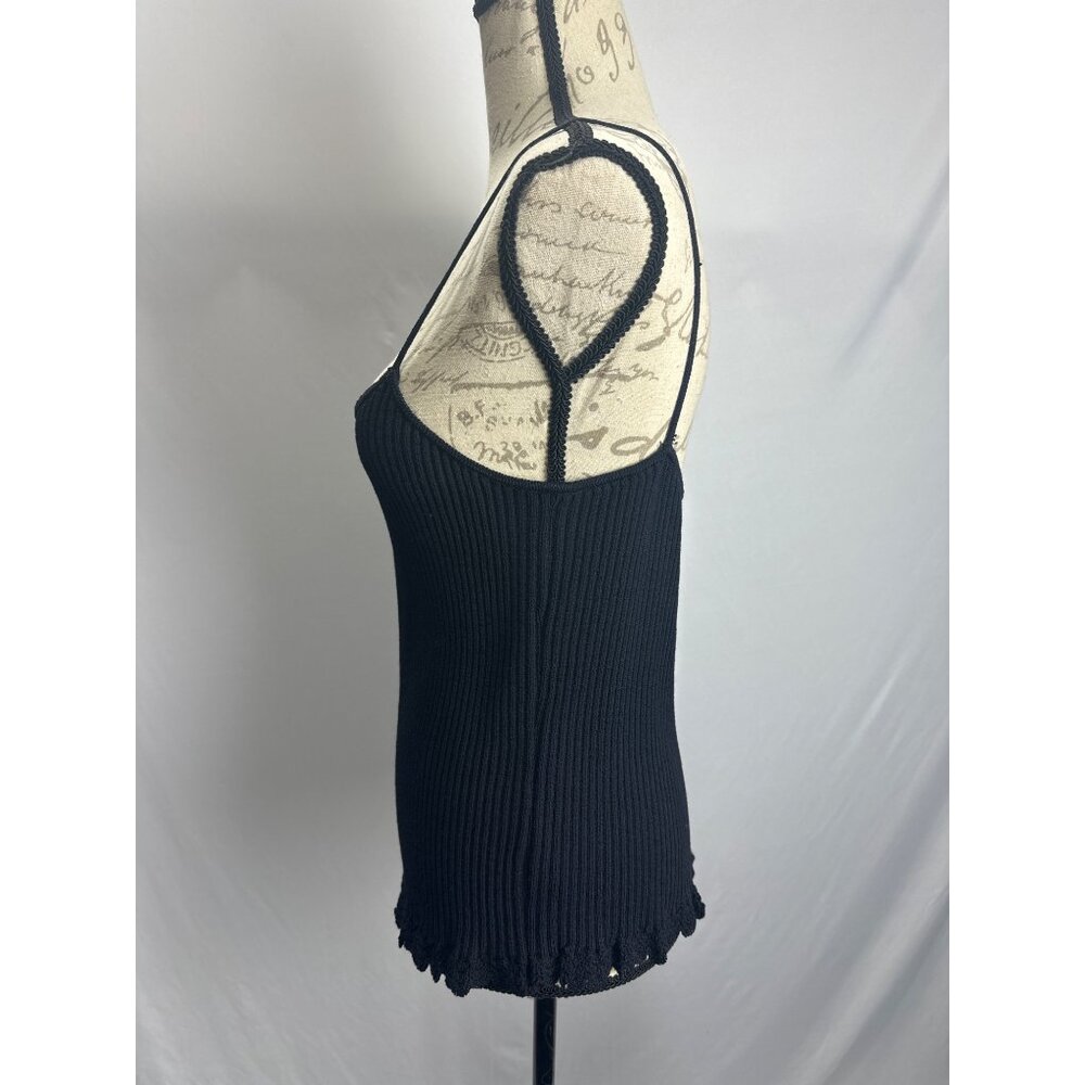 St.John, Ribbed Tank w/ Ruffled Hem - Picture 6 of 10